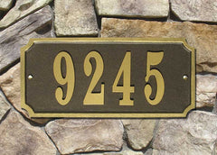 Waterford Rectangle Address Plaque- Bronze