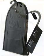 Large Mailbox Door Black