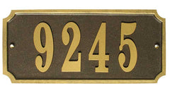 Waterford Rectangle Address Plaque- Bronze